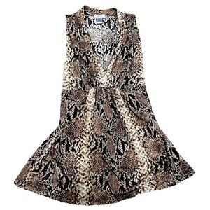 CACHÉ Women’s Elegant Sleeveless Snakeskin Top, Size Large